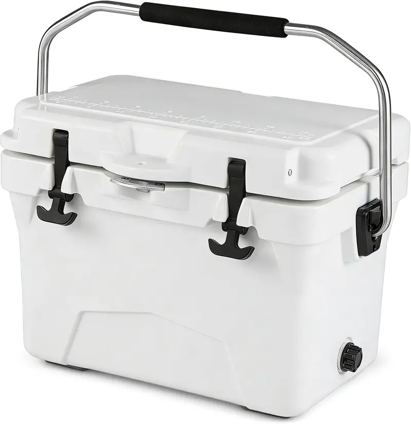 20-Quart Insulated Ice Chest – Portable Handles, Built-in Cup Holders & Measuring Ruler 2