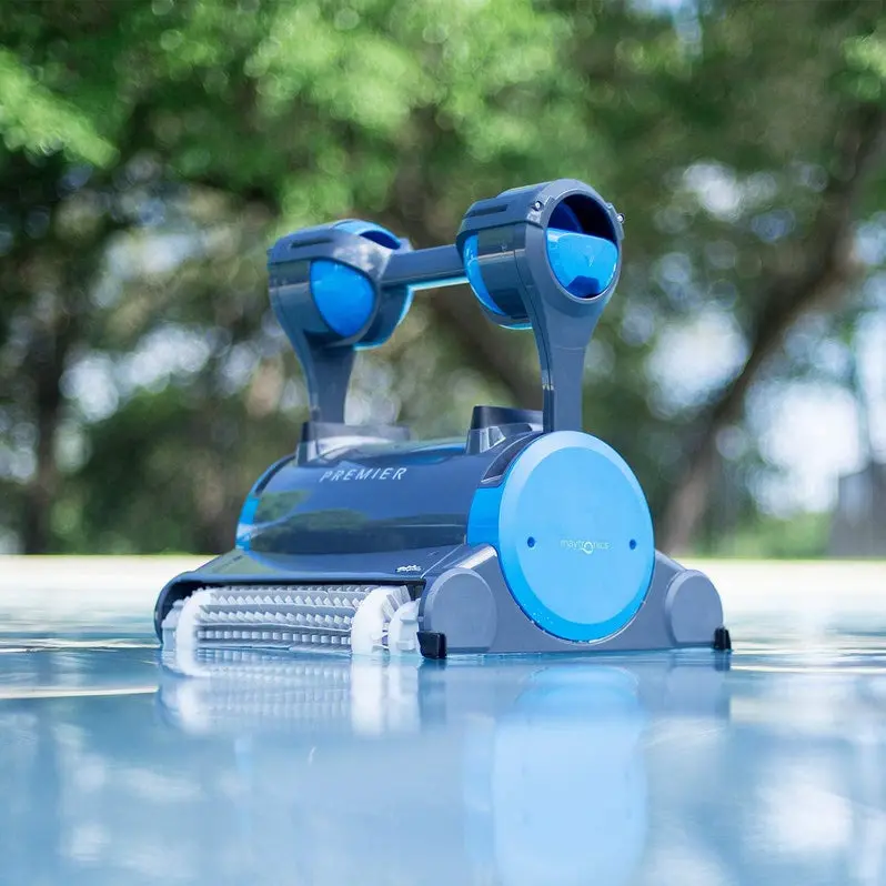 2024 Advanced Robotic Pool Cleaner – For In-Ground Pools up to 50 Feet with Waterline Scrubbing, Dual Filters, and Weekly Scheduling