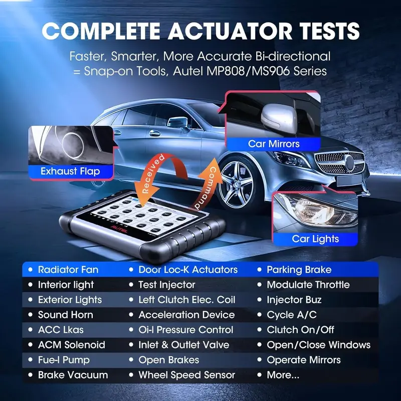 2024 Bidirectional Automotive Diagnostic Tool — MK808BT Pro / MX808S / M808Z Platform, Full-System Scan & Coding