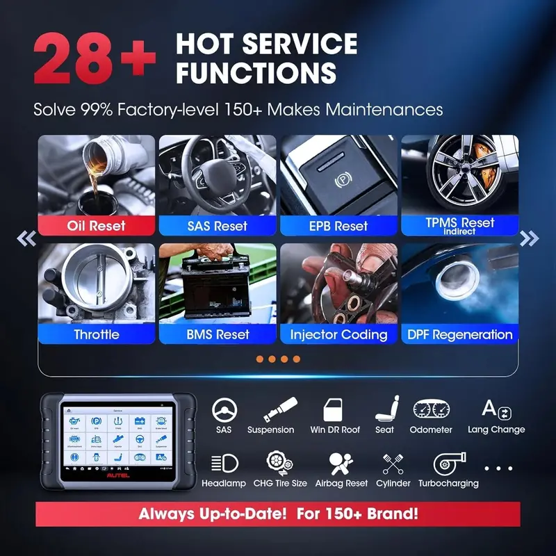 2024 Bidirectional Automotive Diagnostic Tool — MK808BT Pro / MX808S / M808Z Platform, Full-System Scan & Coding