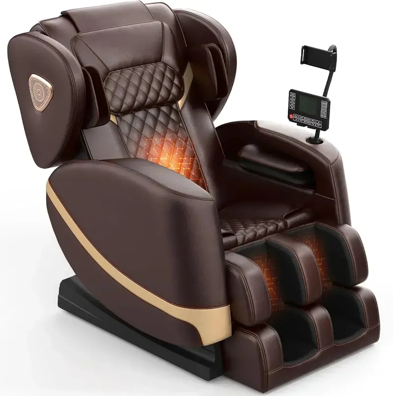 2025 Zero-Gravity Full-Body Massage Chair – 10-Point Roller System with Heat Therapy