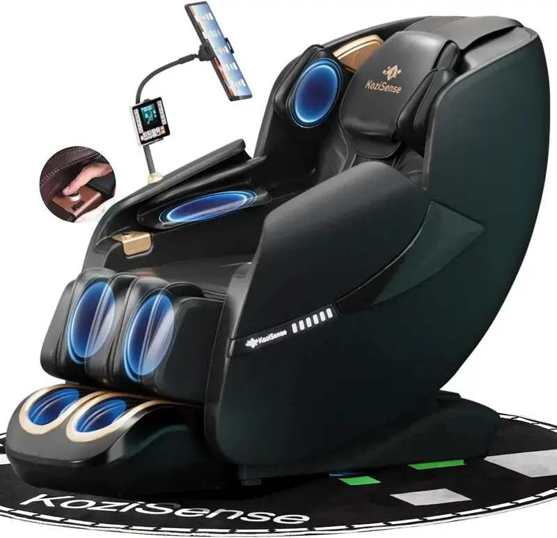 2025 Zero-Gravity Massage Chair – Full-Body SL-Track Shiatsu with Heat Therapy 2