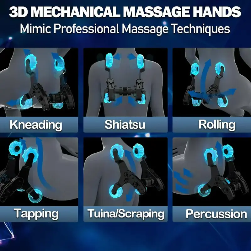 2025 Zero-Gravity Massage Chair – Full-Body SL-Track Shiatsu with Heat Therapy
