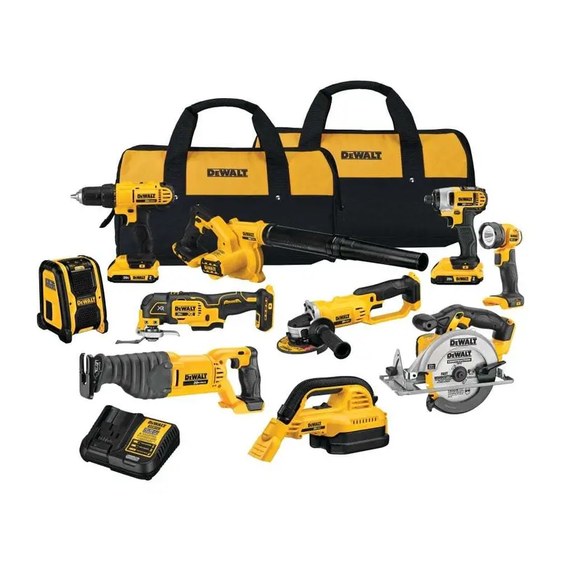20V MAX 10-Piece Cordless Tool Combo Kit – Includes Batteries and Charger
