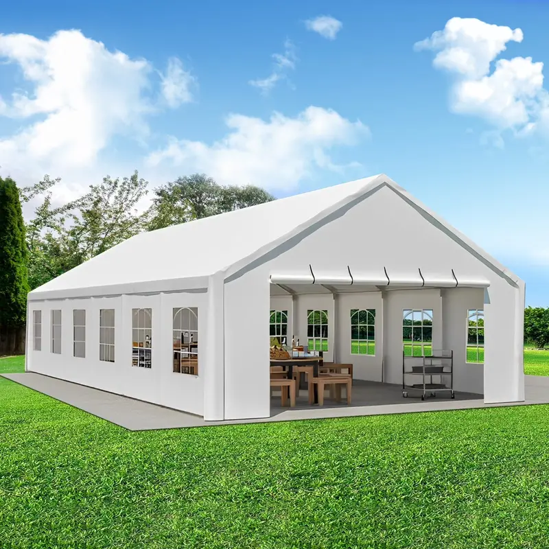 20x40 FT Commercial-Grade Party Tent – Waterproof, Removable Sidewalls, Zipper Door, Includes 3 Storage Bags