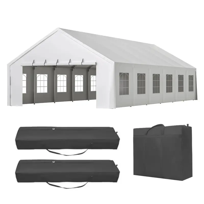 20x40 FT Commercial-Grade Party Tent – Waterproof, Removable Sidewalls, Zipper Door, Includes 3 Storage Bags