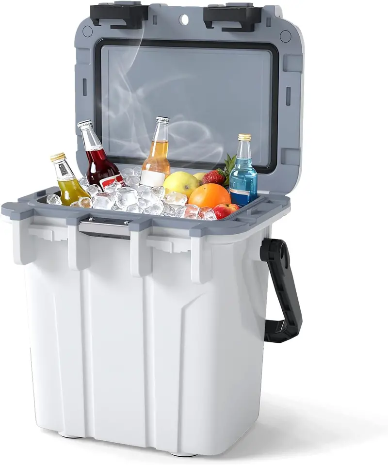 21-Quart Portable Injection-Molded Cooler with Integrated Bottle Opener & Carry Handles 2