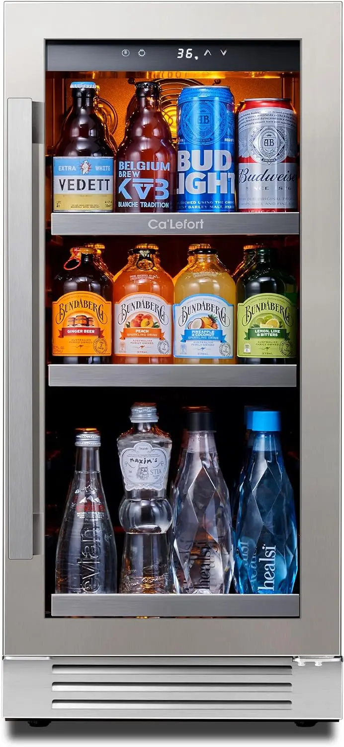 24" Smart Dual-Zone Wine Fridge – 46-Bottle Capacity, 40°F–65°F Digital Control, Low-Noise Design for Kitchen or Office