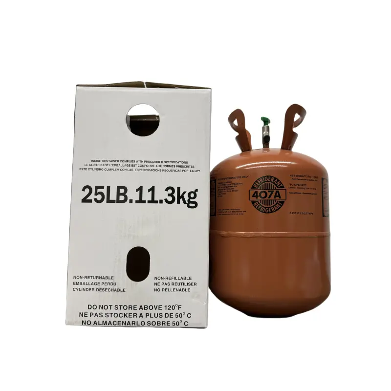 25 lb R-407A Refrigerant Gas Cylinder for Commercial Cooling Applications