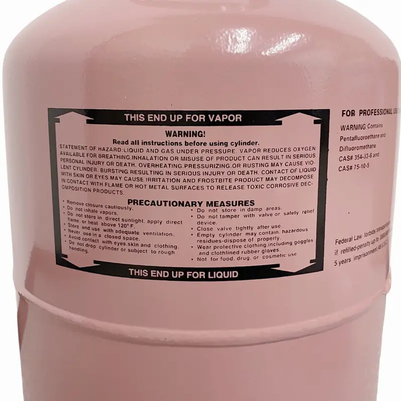25 lb R410A Refrigerant Gas Canister for Air Conditioning & Heat Pump Systems