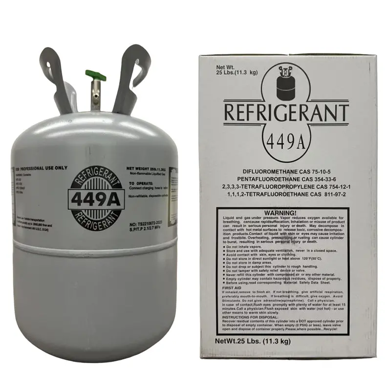25-Pound R449A Refrigerant Drum – High-Efficiency, Low-Global-Warming-Potential HVAC Refrigerant