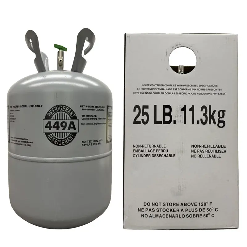 25-Pound R449A Refrigerant Drum – High-Efficiency, Low-Global-Warming-Potential HVAC Refrigerant