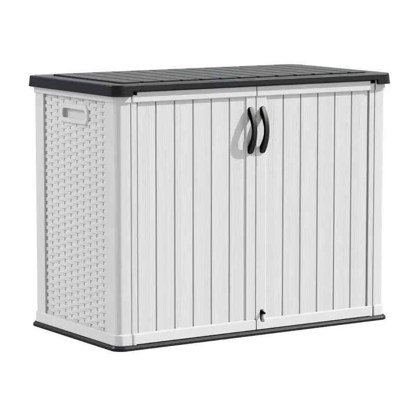 26-Cubic-Foot Lockable Water-Resistant Resin Outdoor Storage Cabinet