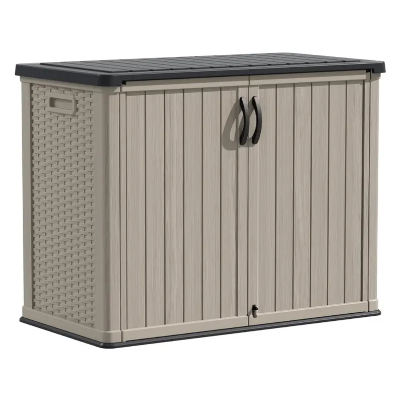 26-Cubic-Foot Lockable Water-Resistant Resin Outdoor Storage Cabinet 2