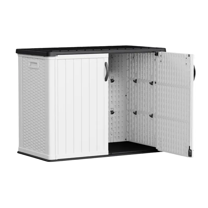 26-Cubic-Foot Lockable Water-Resistant Resin Outdoor Storage Cabinet