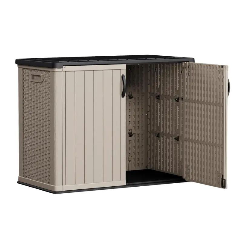 26-Cubic-Foot Lockable Water-Resistant Resin Outdoor Storage Cabinet