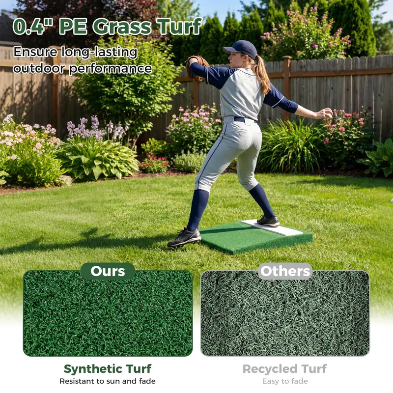 27" x 27" x 4" Portable Baseball Pitching Mound 2