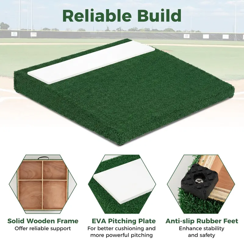 27" x 27" x 4" Portable Baseball Pitching Mound