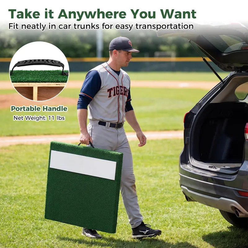 27" x 27" x 4" Portable Baseball Pitching Mound