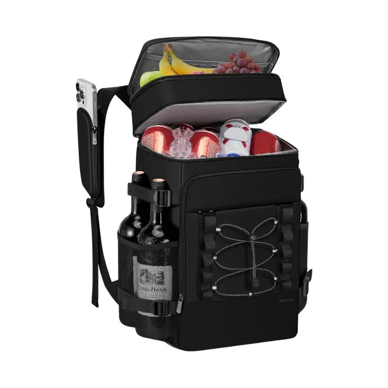 28L Leakproof Insulated Cooler Backpack with Dual-Zone Compartments