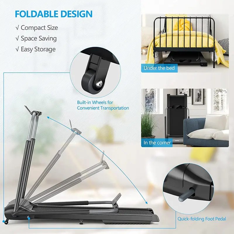 3.0 HP Compact Folding Treadmill – Space-Saving Home Fitness Machine