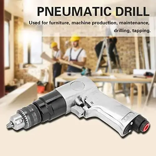 3/8-Inch Reversible Pneumatic Air Drill – High-Speed Industrial Tool with 1700 RPM Output