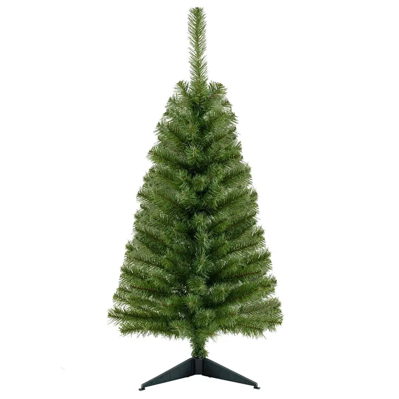 3-Foot Mini Unlit Artificial Christmas Tree – Festive Holiday Tree with 116 Realistic PVC Branch Tips