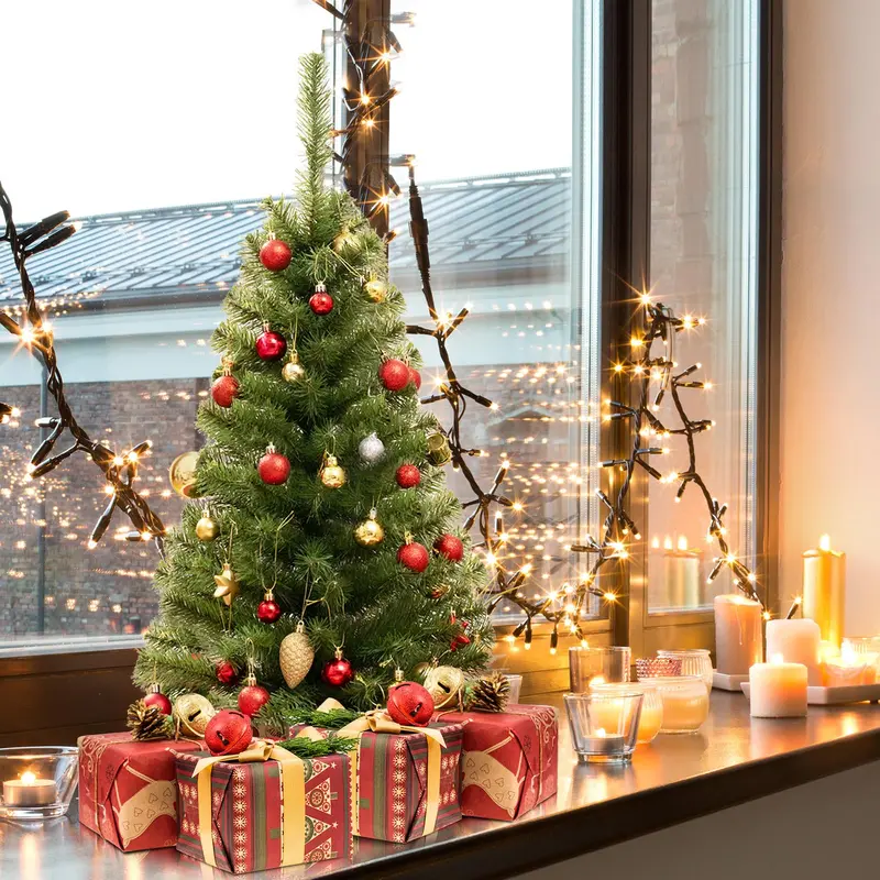 3-Foot Mini Unlit Artificial Christmas Tree – Festive Holiday Tree with 116 Realistic PVC Branch Tips 2