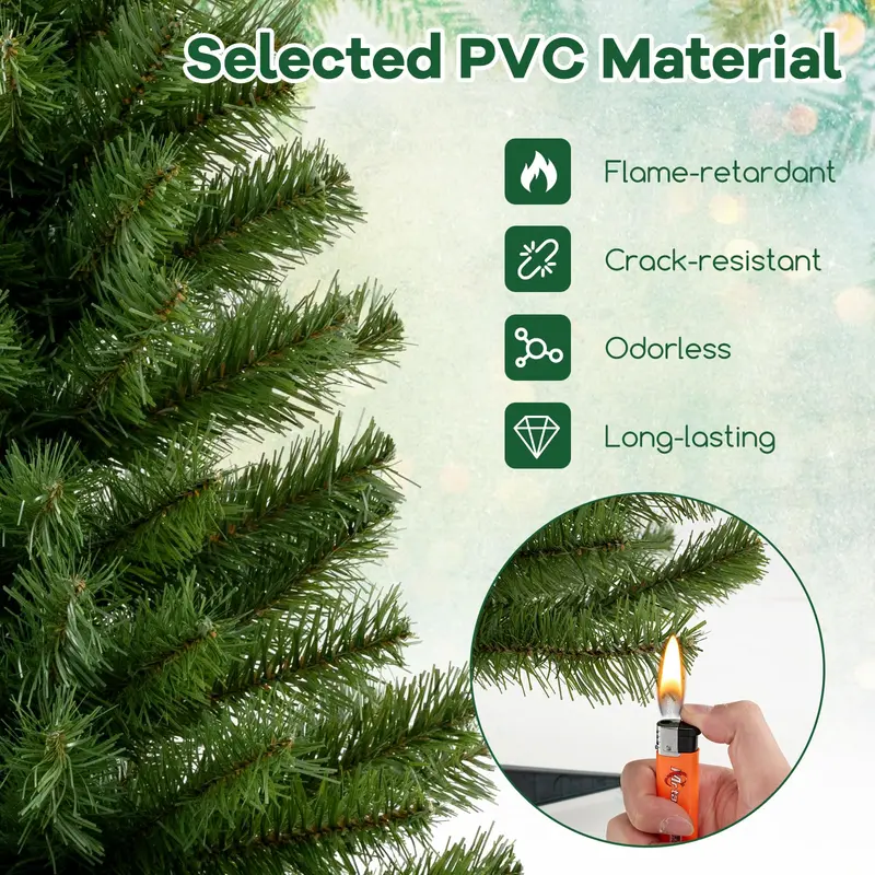 3-Foot Mini Unlit Artificial Christmas Tree – Festive Holiday Tree with 116 Realistic PVC Branch Tips