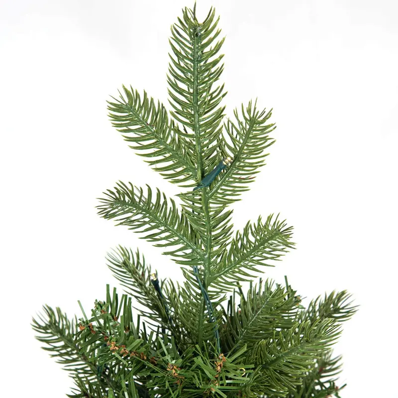 3-Foot Pre-Lit Slim Christmas Tree – Hinged Artificial Fir Design