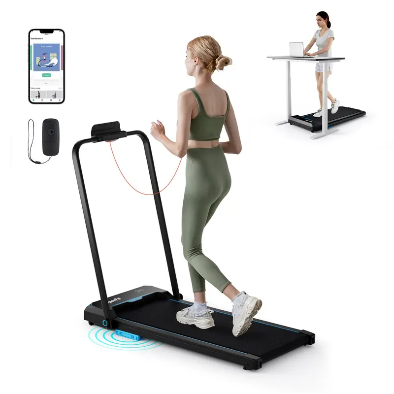 3-in-1 Folding Treadmill – Walking Pad with Handlebar, 2.5HP Motor & 340 lb Weight Limit