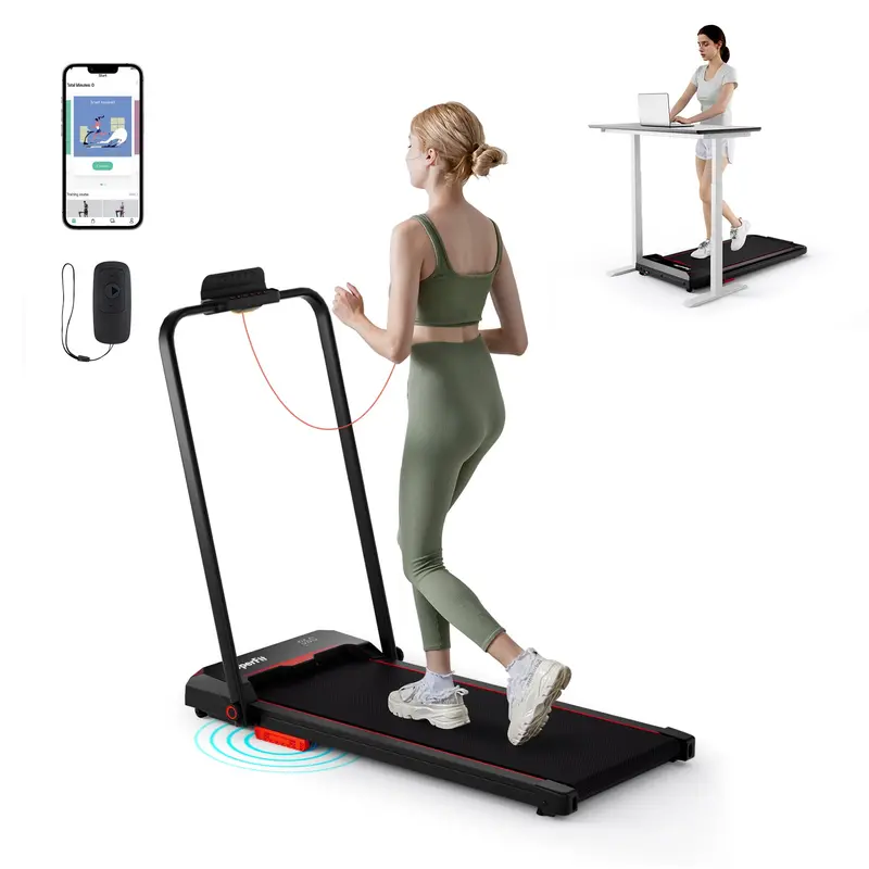 3-in-1 Folding Treadmill – Walking Pad with Handlebar, 2.5HP Motor & 340 lb Weight Limit