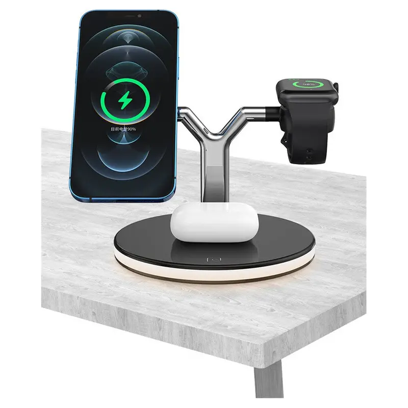 3-in-1 MagSafe Wireless Charger with Ambient Night Light 4