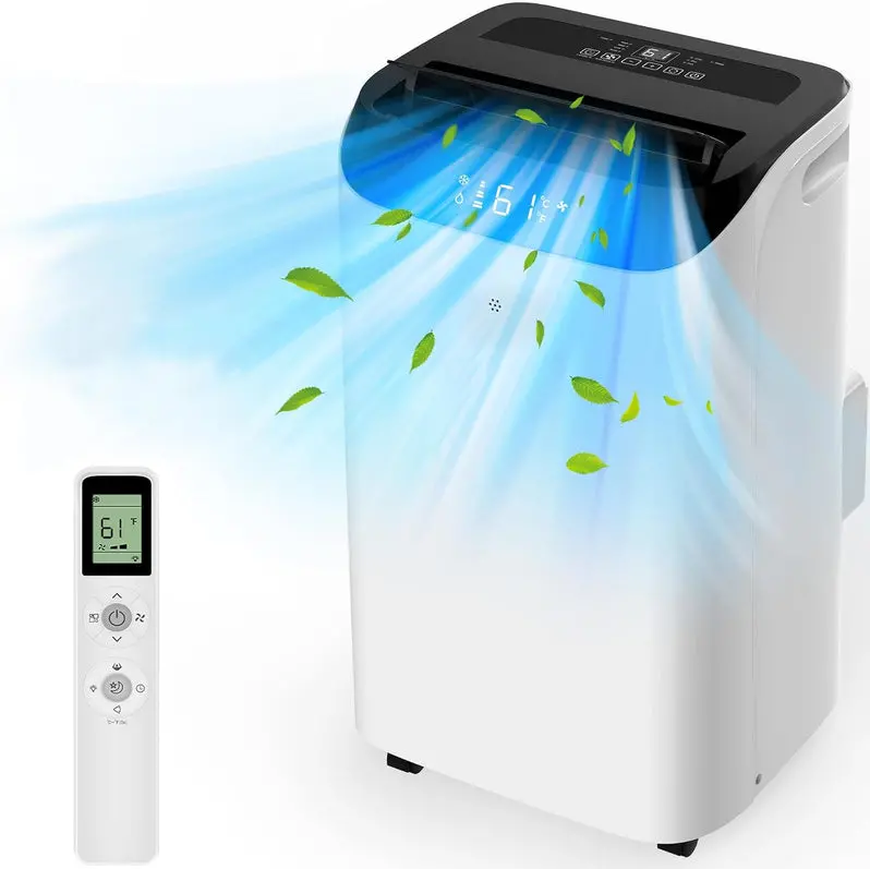 3-in-1 Portable Air Conditioner – Freestanding AC Unit with Fan & Dehumidifier Functions | Cools Up to 700 sq. ft | Smart Mode, Sleep Timer & Auto Swing