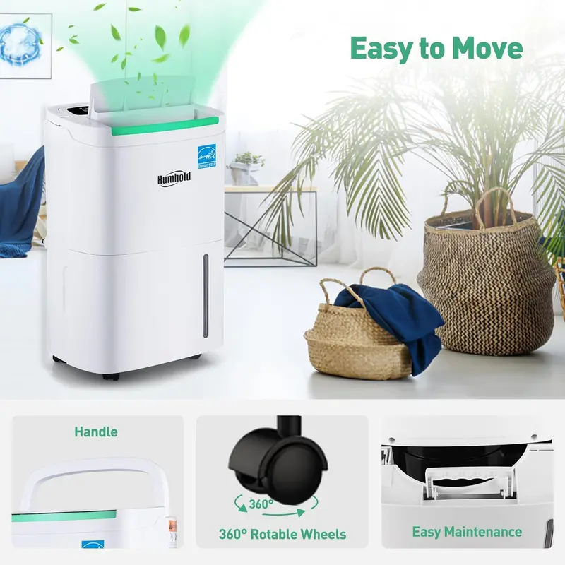 3-in-1 Portable Air Conditioner with Remote: Cooling, Fan & Dehumidifier for Up to 700 Sq Ft