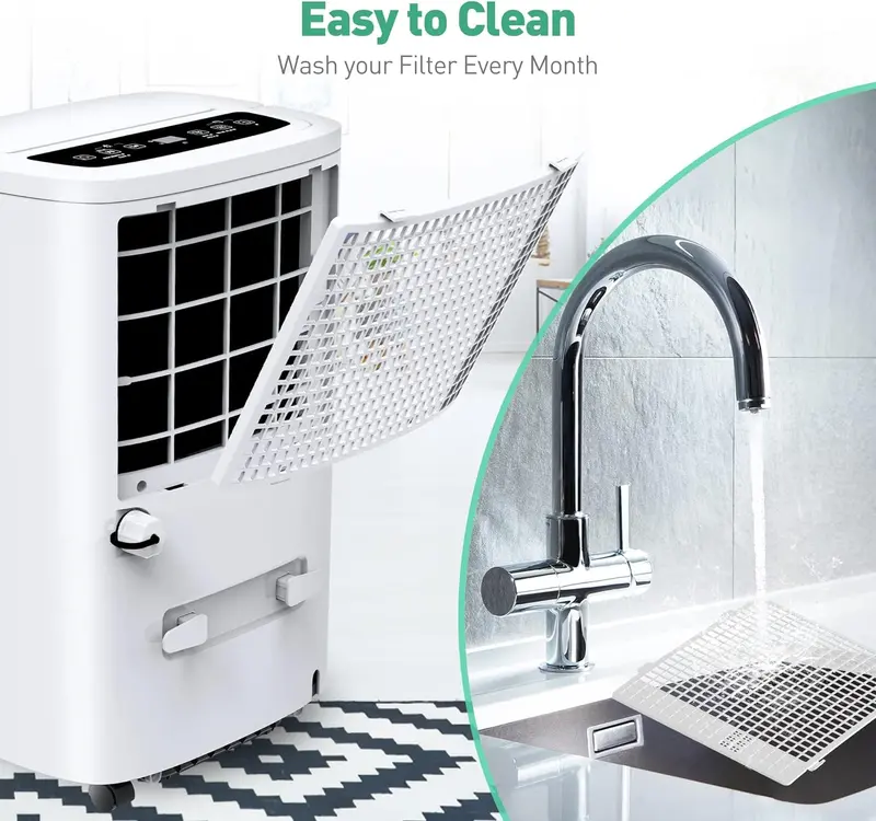 3-in-1 Portable Air Conditioner with Remote: Cooling, Fan & Dehumidifier for Up to 700 Sq Ft
