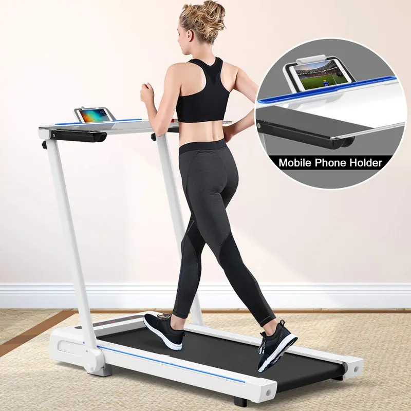 3-in-1 Under-Desk Walking Pad – Compact Treadmill with Detachable Standing Desk