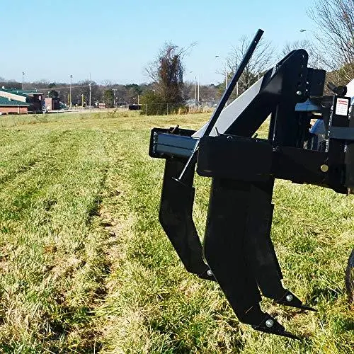 3-Shank Subsoiler Ripper – Tractor-Mounted Ground Breaker Compatible with Category 1 & 2 Quick Hitches