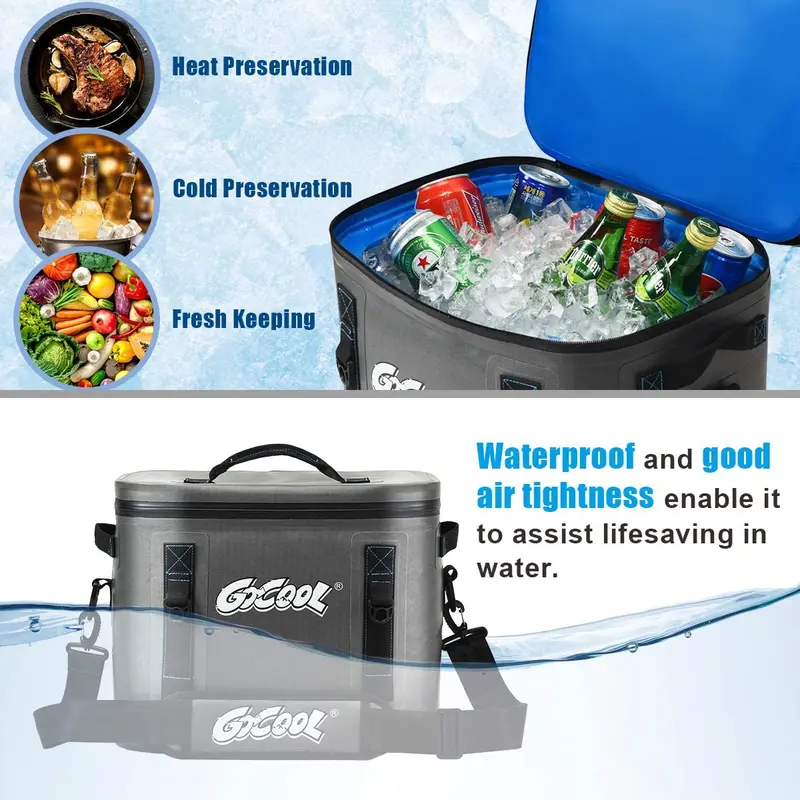 30-Can Insulated Portable Cooler Bag for Camping and Outdoor Use