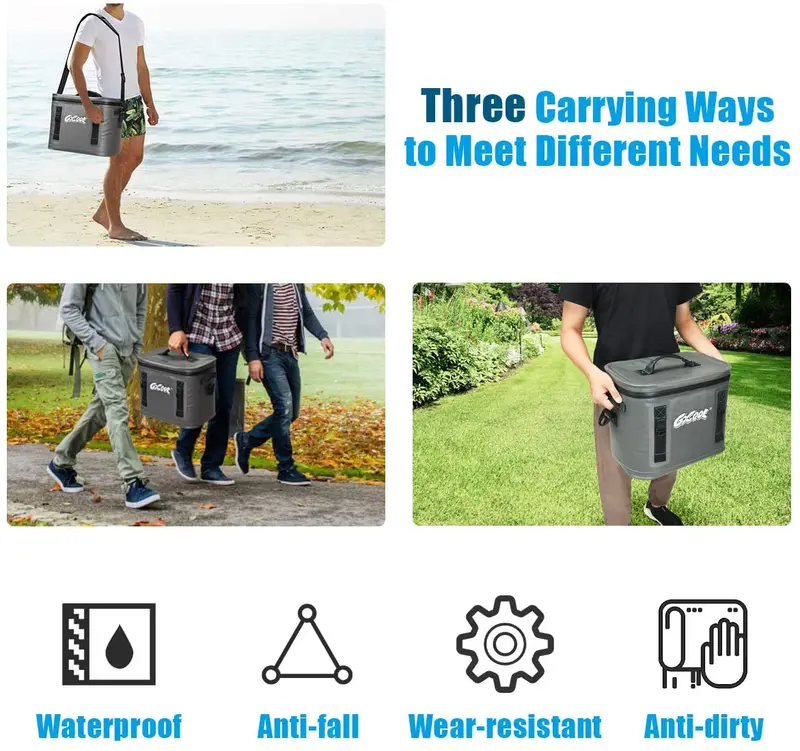30-Can Insulated Portable Cooler Bag for Camping and Outdoor Use
