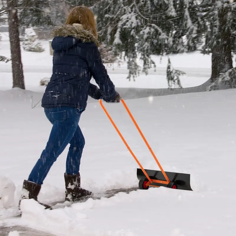 30-Inch Wheeled Snow Shovel – Ergonomic Push-and-Scrape Design 2