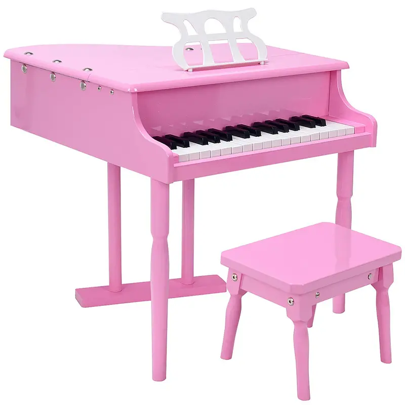 30-Key Wooden Toy Piano – Classic Children’s Grand Piano for Early Music Learning