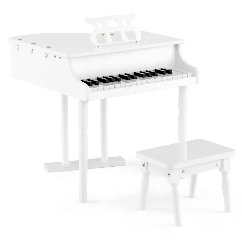 30-Key Wooden Toy Piano – Classic Children’s Grand Piano for Early Music Learning