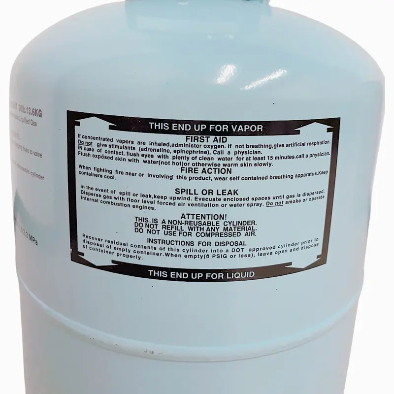 30 lb R-134a Refrigerant Gas – Automotive & Chiller System Compatible