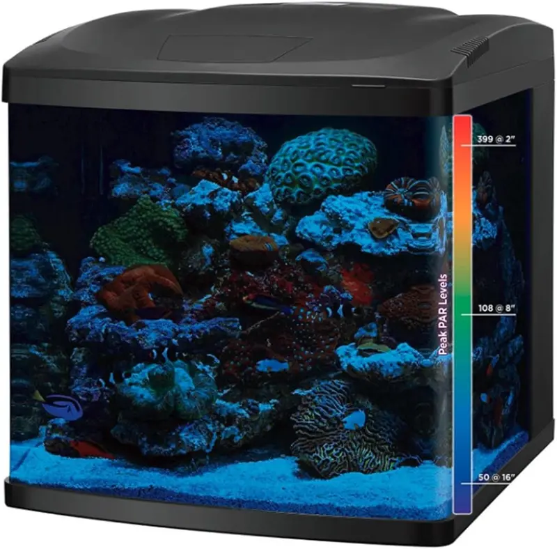 32-Gallon LED Aquarium Tank & Stand Combo Kit for Freshwater or Saltwater Setup