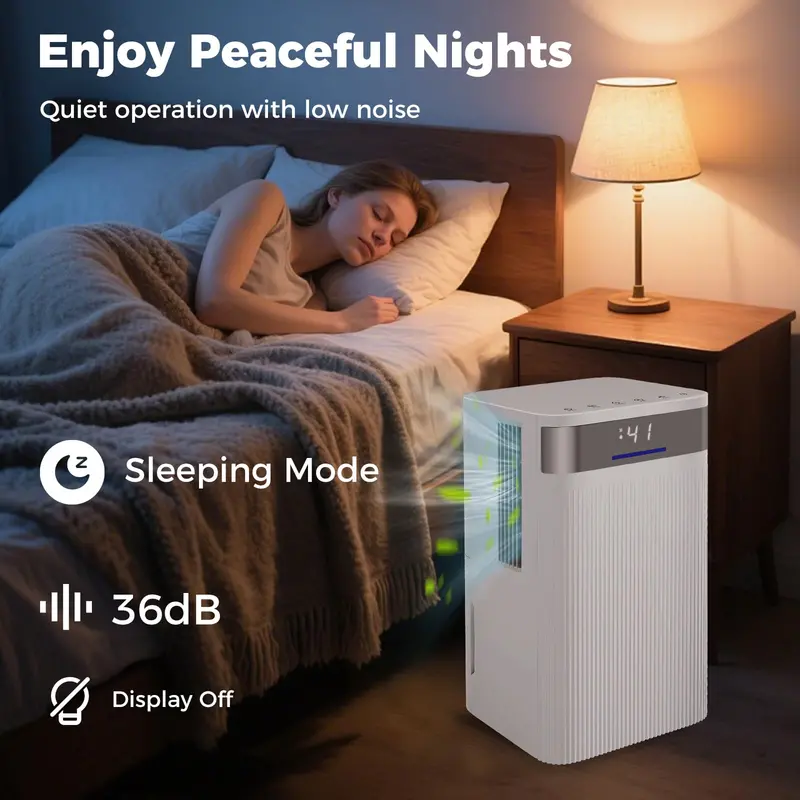 32-Pint Home Dehumidifier – Efficient for 2,000 Sq. Ft with Whisper-Quiet Operation & Auto Shut-Off