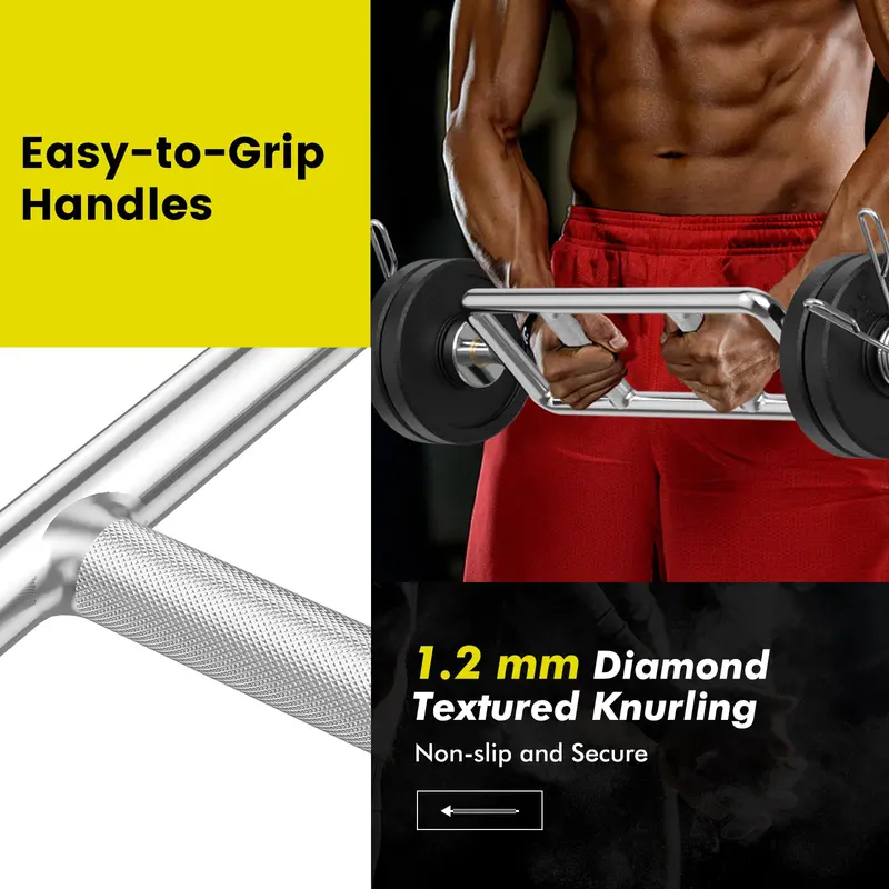 34-Inch Olympic-Standard Triceps Bar for Strength Training