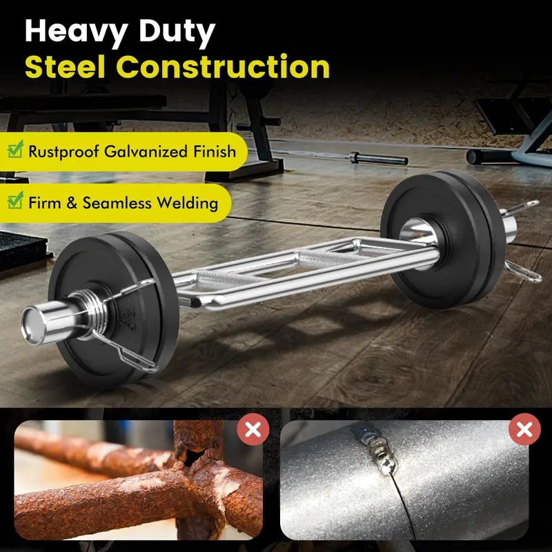 34-Inch Olympic-Standard Triceps Bar for Strength Training