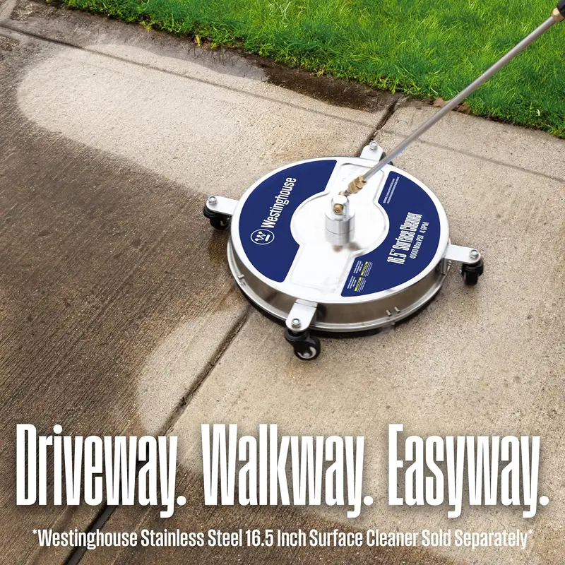 3400 PSI Gas-Powered Pressure Washer – 2.6 GPM, Onboard Detergent Tank, 5-Point Nozzle System, CARB-Certified Cleaning for Vehicles, Decks, Driveways & More