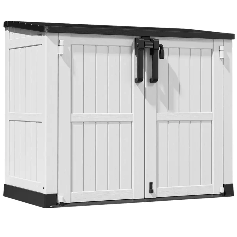 36-Cubic-Foot Lockable Resin Outdoor Storage Cabinet with Secure Doors 2